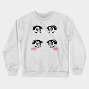 Kawaii Eyes Crewneck Sweatshirt